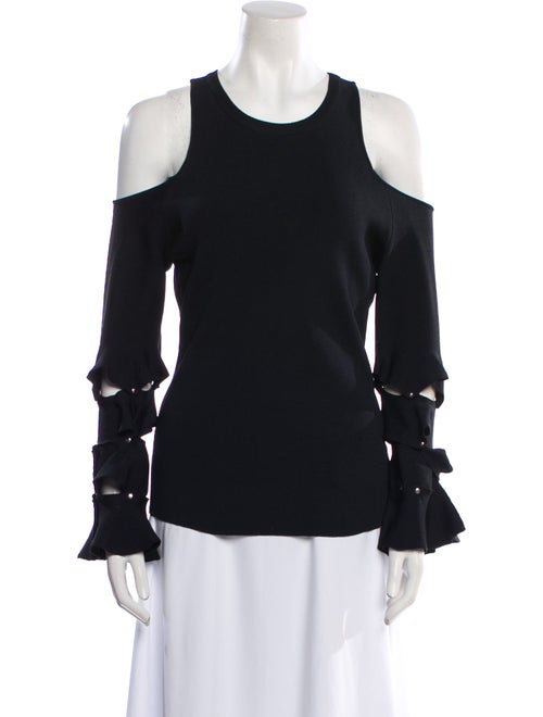 Jonathan Simkhai Scoop Neck Long Sleeve Blouse