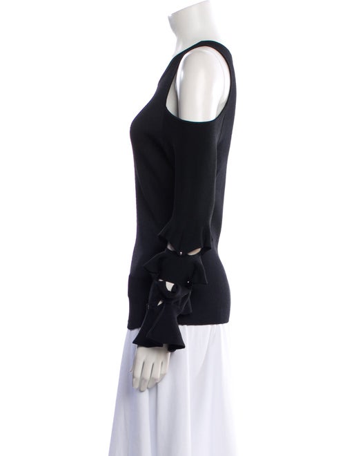 Jonathan Simkhai Scoop Neck Long Sleeve Blouse