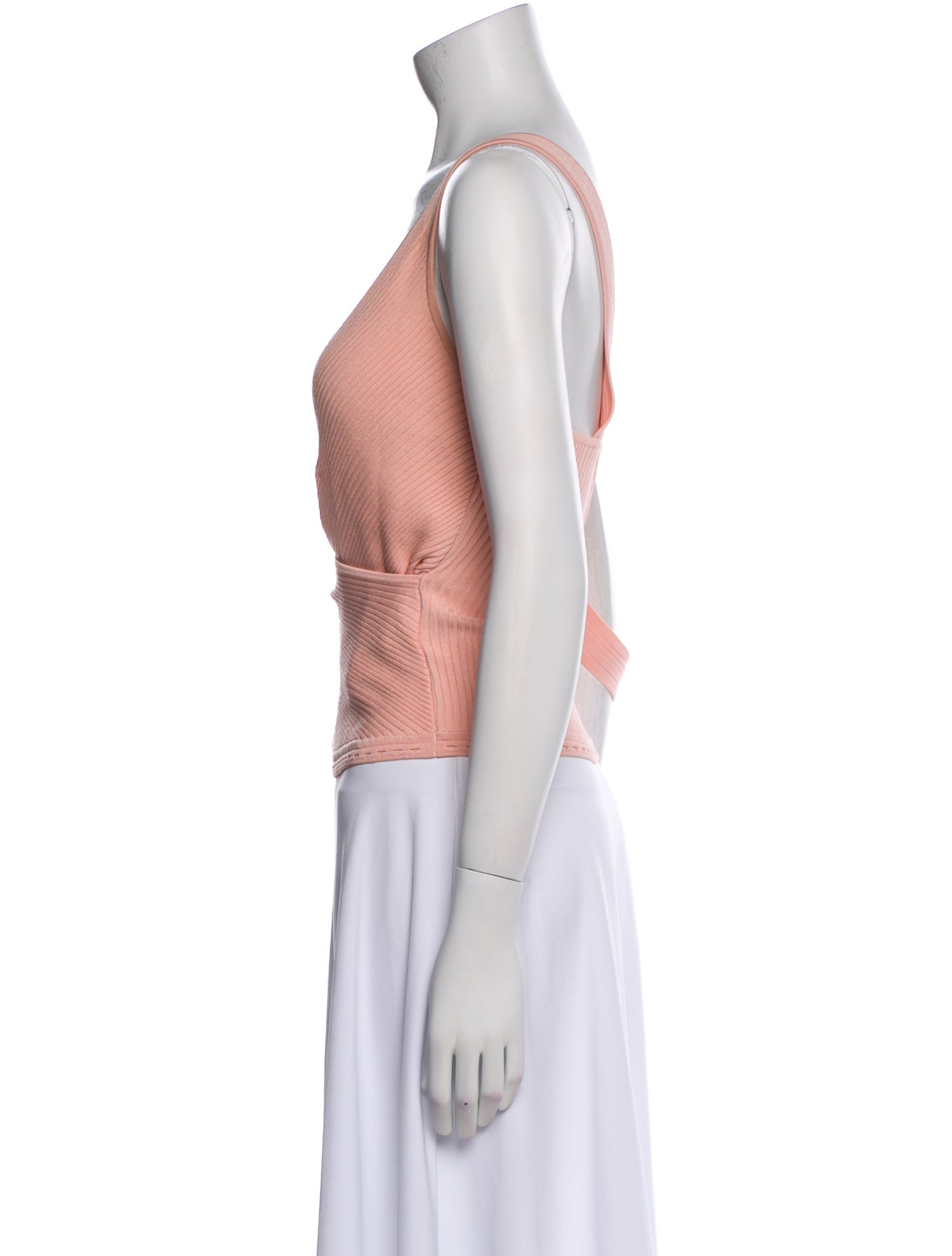 Jonathan Simkhai V-Neck Sleeveless Crop Top