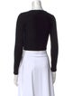 Jonathan Simkhai Square Neckline Long Sleeve Crop Top