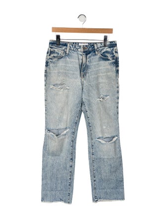 Jonathan Simkhai Mid-Rise Straight Leg Jeans