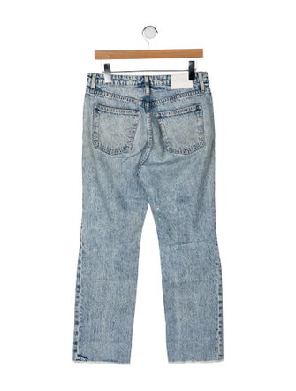 Jonathan Simkhai Mid-Rise Straight Leg Jeans