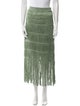 Jonathan Simkhai Fringe Trim Accent Midi Length Skirt
