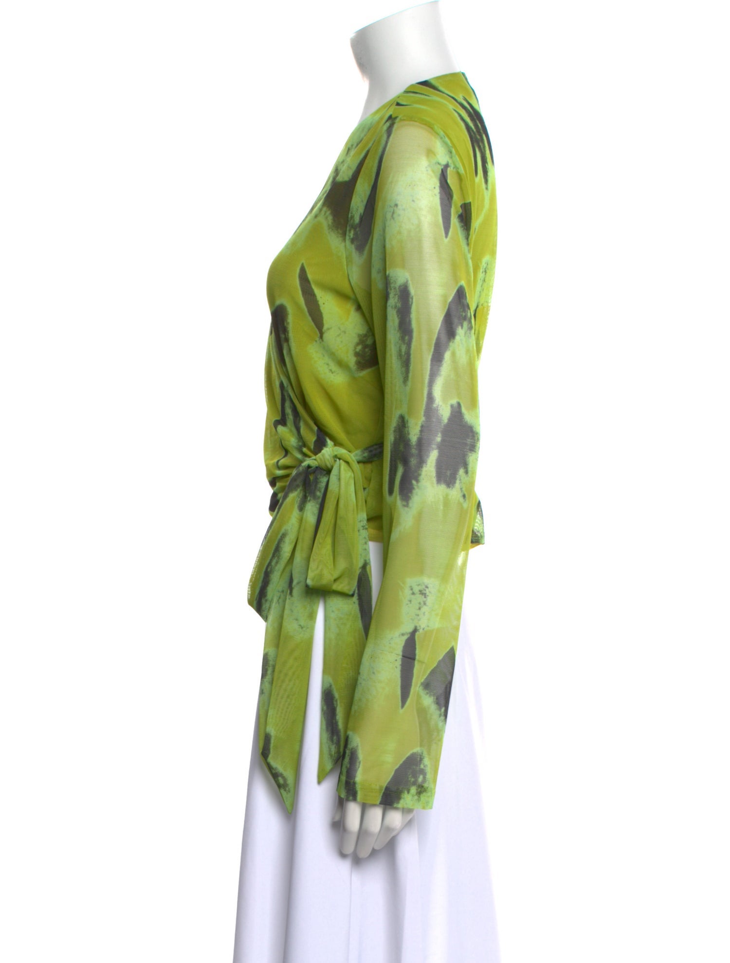 Jonathan Simkhai Printed V-Neck Blouse