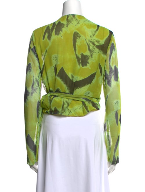 Jonathan Simkhai Printed V-Neck Blouse