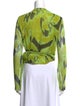 Jonathan Simkhai Printed V-Neck Blouse