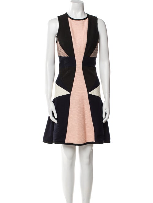 Jonathan Simkhai Colorblock Pattern Mini Dress