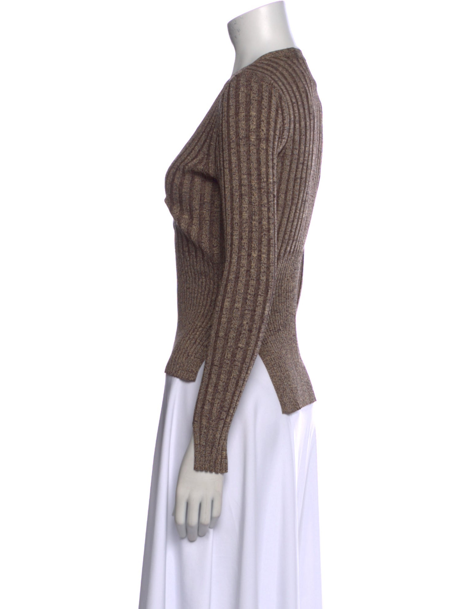 Jonathan Simkhai V-Neck Three-Quarter Sleeve Top