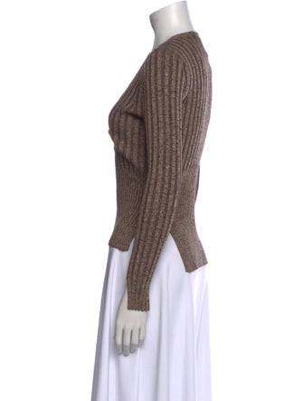 Jonathan Simkhai V-Neck Three-Quarter Sleeve Top