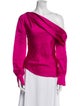 Jonathan Simkhai One-Shoulder Long Sleeve Blouse