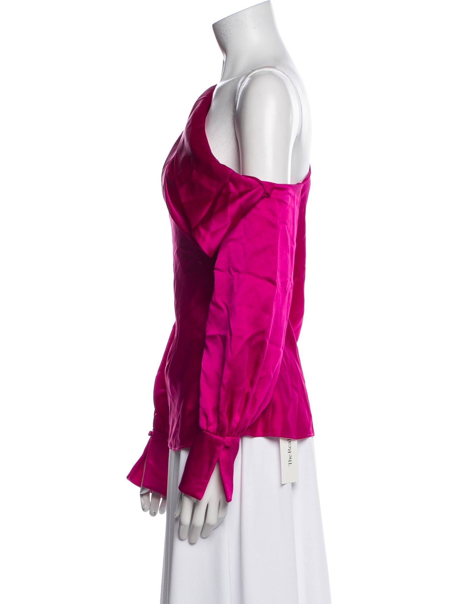 Jonathan Simkhai One-Shoulder Long Sleeve Blouse