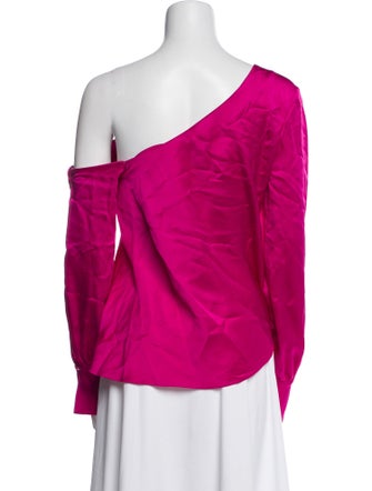 Jonathan Simkhai One-Shoulder Long Sleeve Blouse