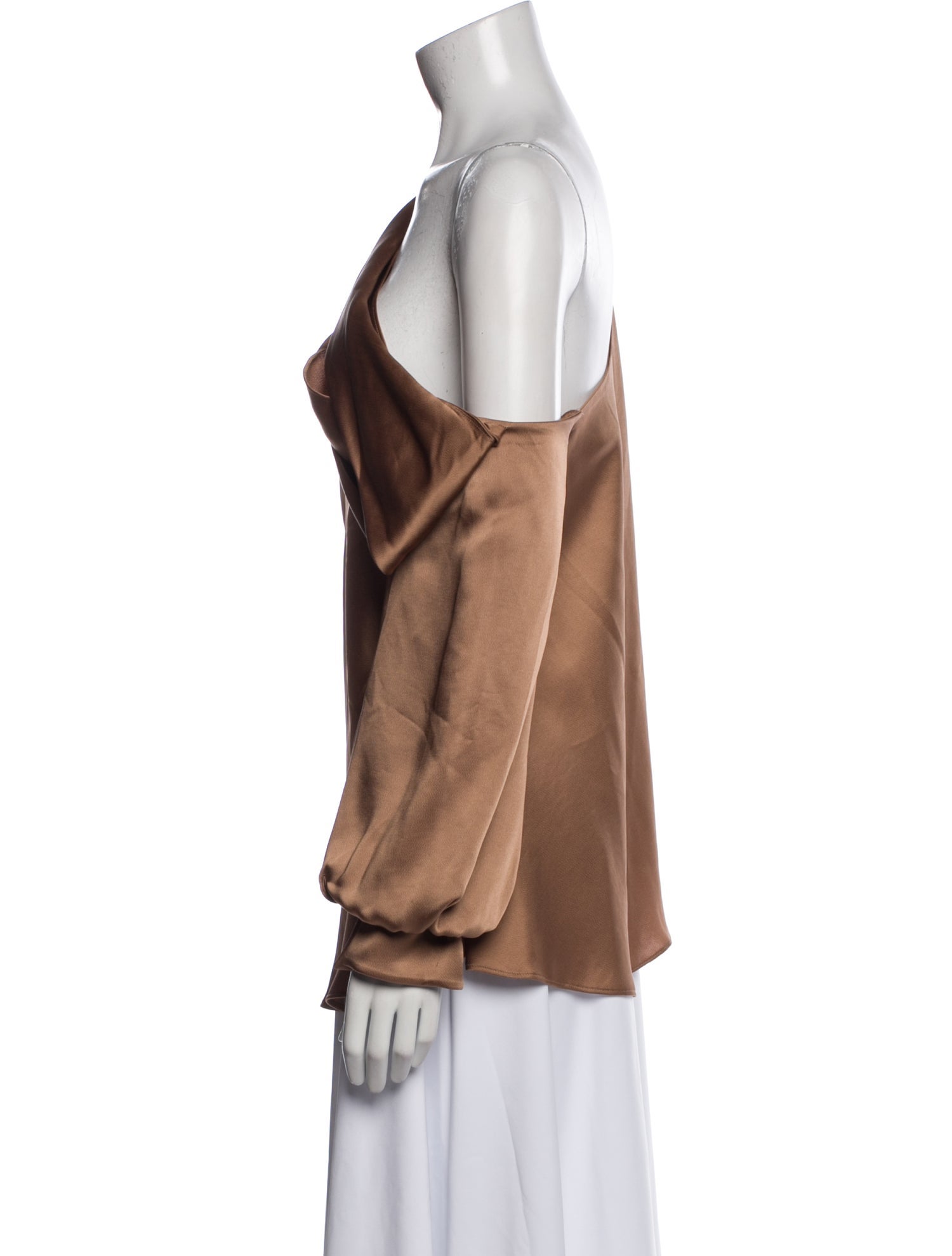 Jonathan Simkhai One-Shoulder Long Sleeve Blouse