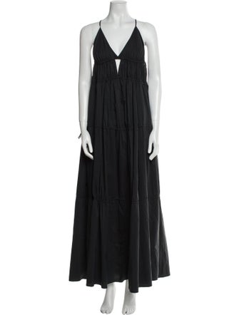 Jonathan Simkhai V-Neck Long Dress