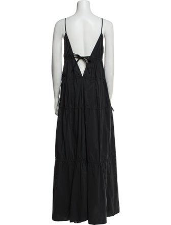 Jonathan Simkhai V-Neck Long Dress