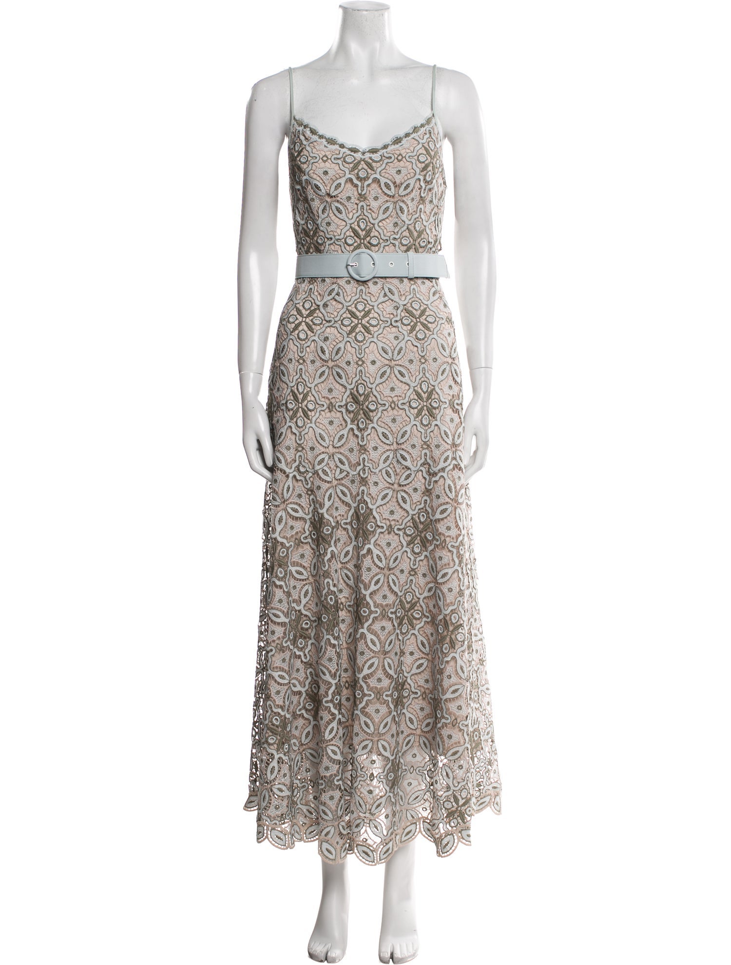 Jonathan Simkhai Lace Pattern Long Dress