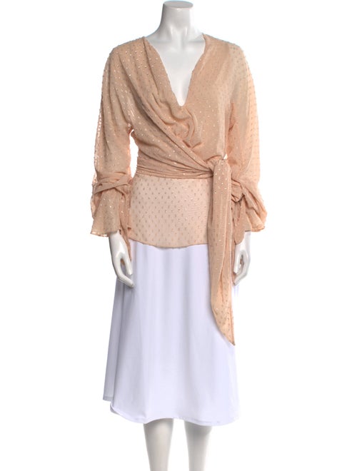 Jonathan Simkhai Cowl Neck Long Sleeve Blouse