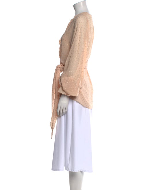 Jonathan Simkhai Cowl Neck Long Sleeve Blouse