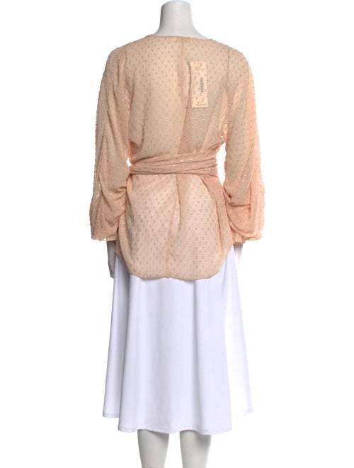 Jonathan Simkhai Cowl Neck Long Sleeve Blouse