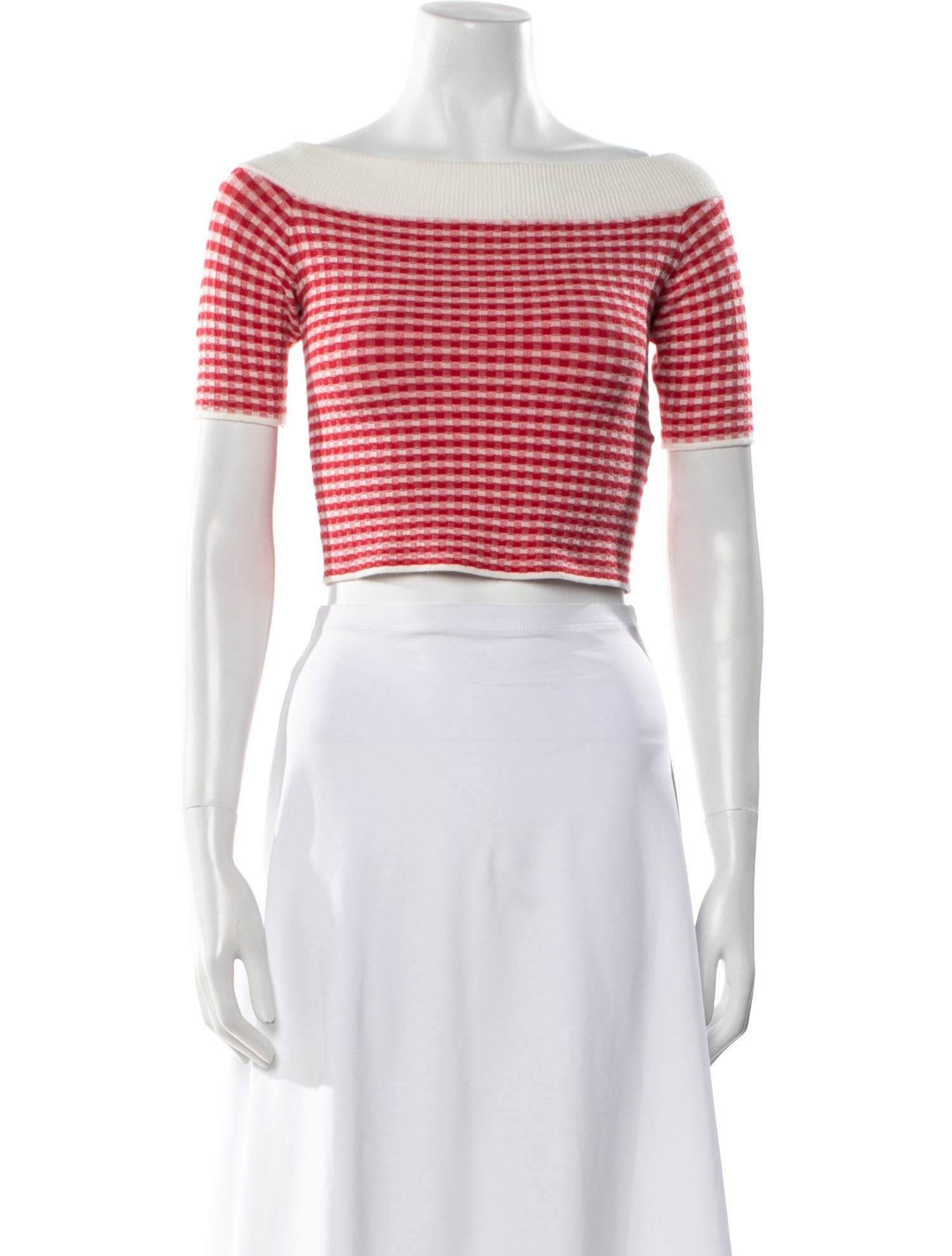 Jonathan Simkhai Striped Off-The-Shoulder Crop Top