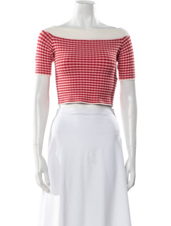 Jonathan Simkhai Striped Off-The-Shoulder Crop Top