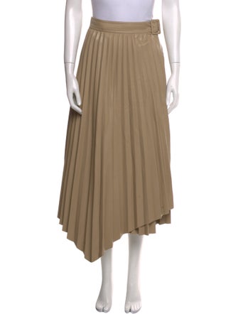 Jonathan Simkhai Pleated Accents Midi Length Skirt