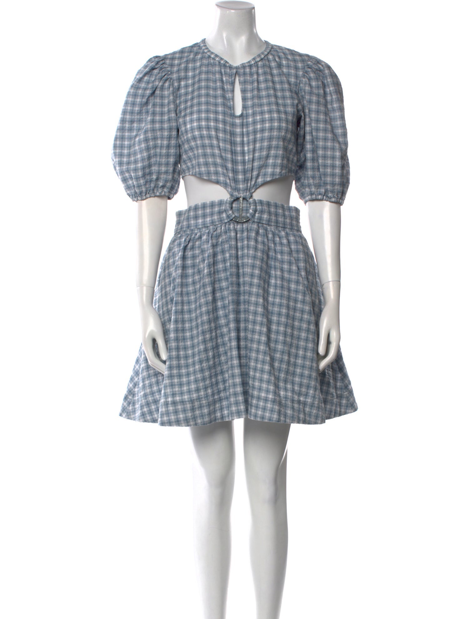 Jonathan Simkhai Plaid Print Mini Dress