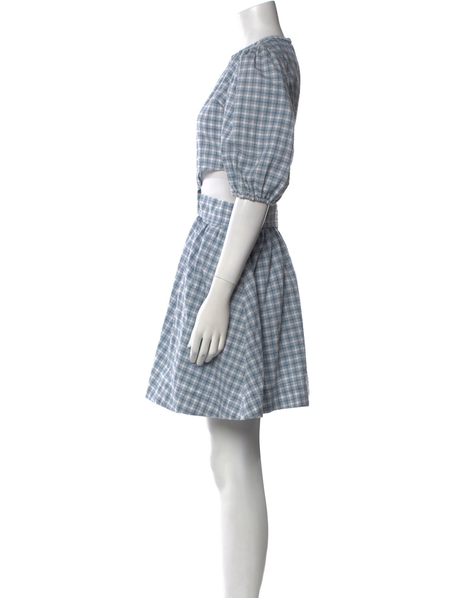 Jonathan Simkhai Plaid Print Mini Dress