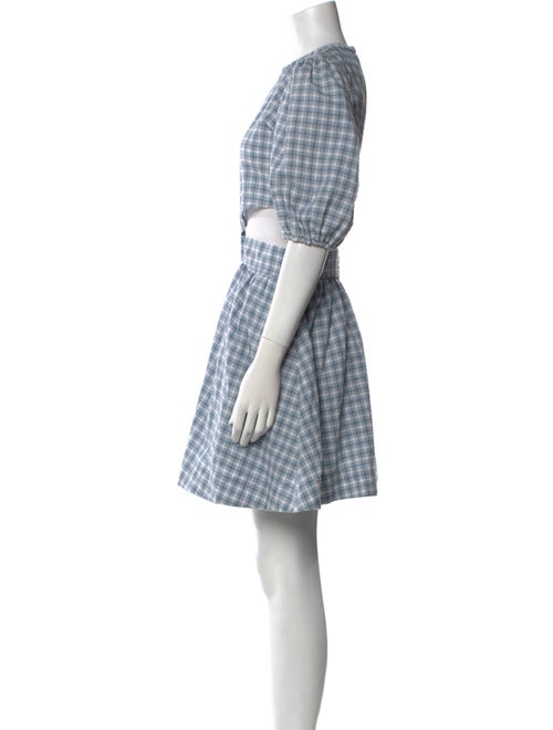 Jonathan Simkhai Plaid Print Mini Dress