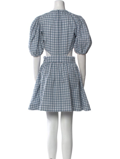 Jonathan Simkhai Plaid Print Mini Dress