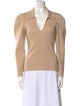 Jonathan Simkhai V-Neck Long Sleeve Top