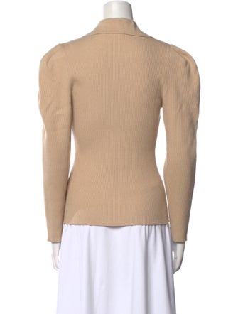 Jonathan Simkhai V-Neck Long Sleeve Top