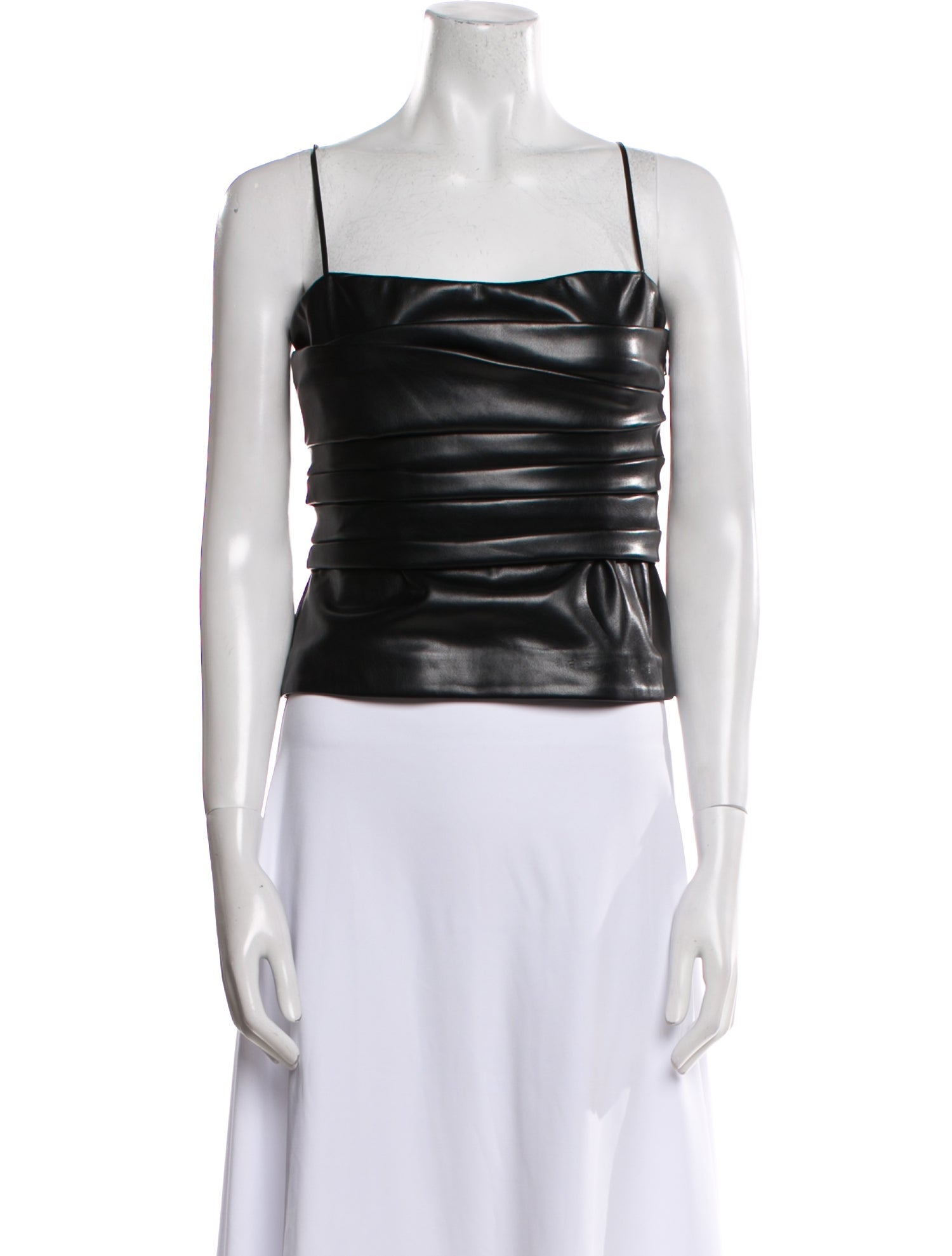 Jonathan Simkhai Square Neckline Sleeveless Crop Top