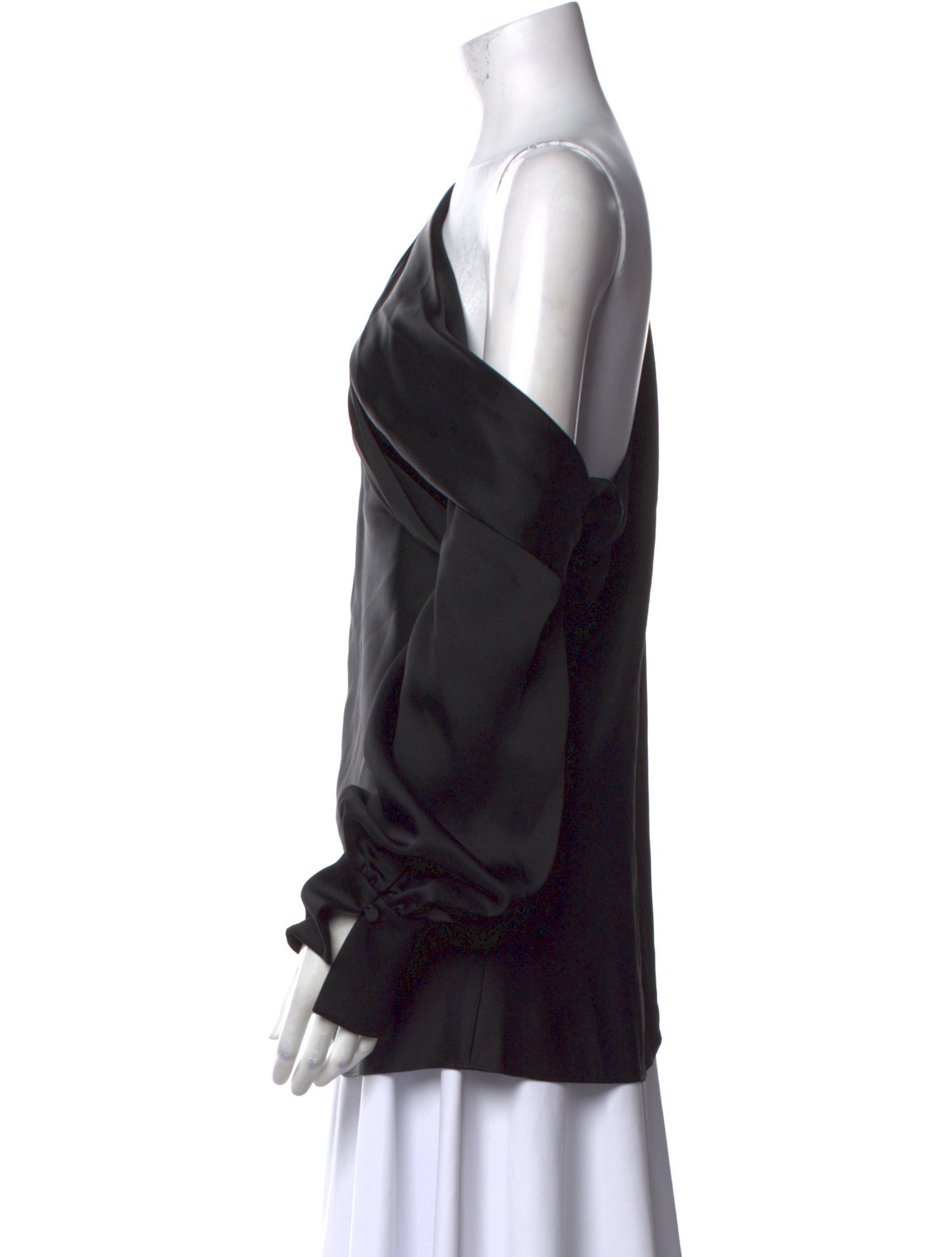 Jonathan Simkhai Asymmetrical Long Sleeve Blouse