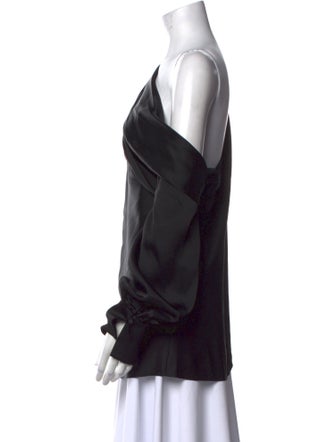 Jonathan Simkhai Asymmetrical Long Sleeve Blouse