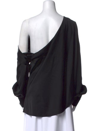 Jonathan Simkhai Asymmetrical Long Sleeve Blouse