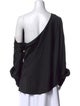Jonathan Simkhai Asymmetrical Long Sleeve Blouse