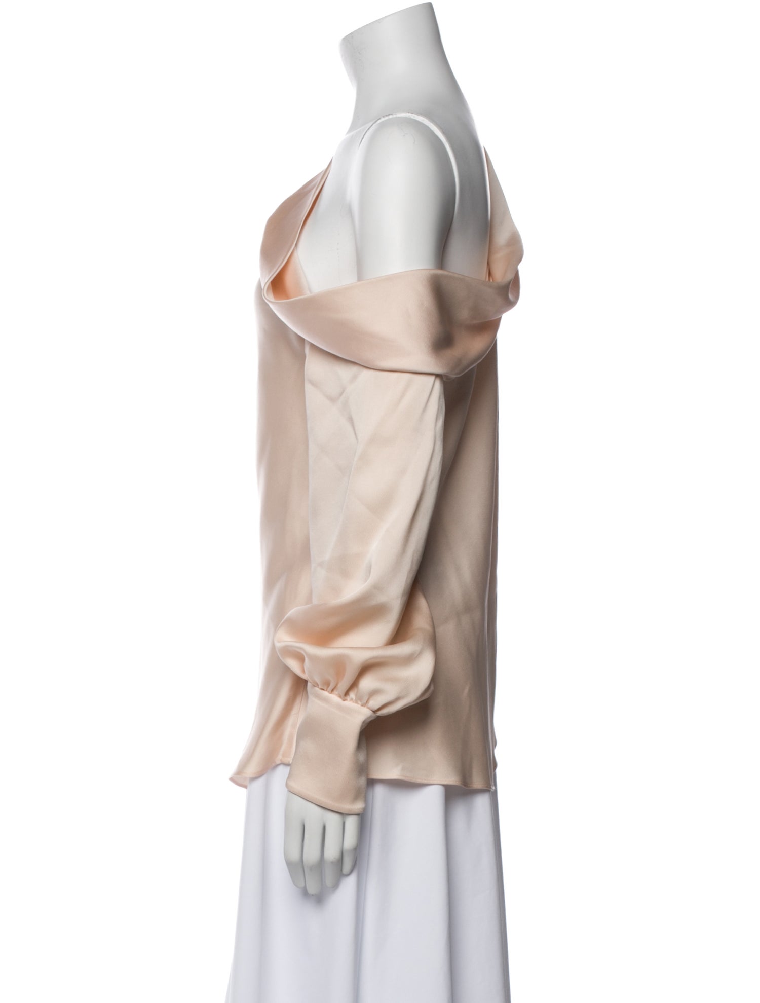 Jonathan Simkhai One-Shoulder Long Sleeve Blouse