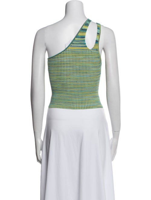 Jonathan Simkhai Striped One-Shoulder Crop Top