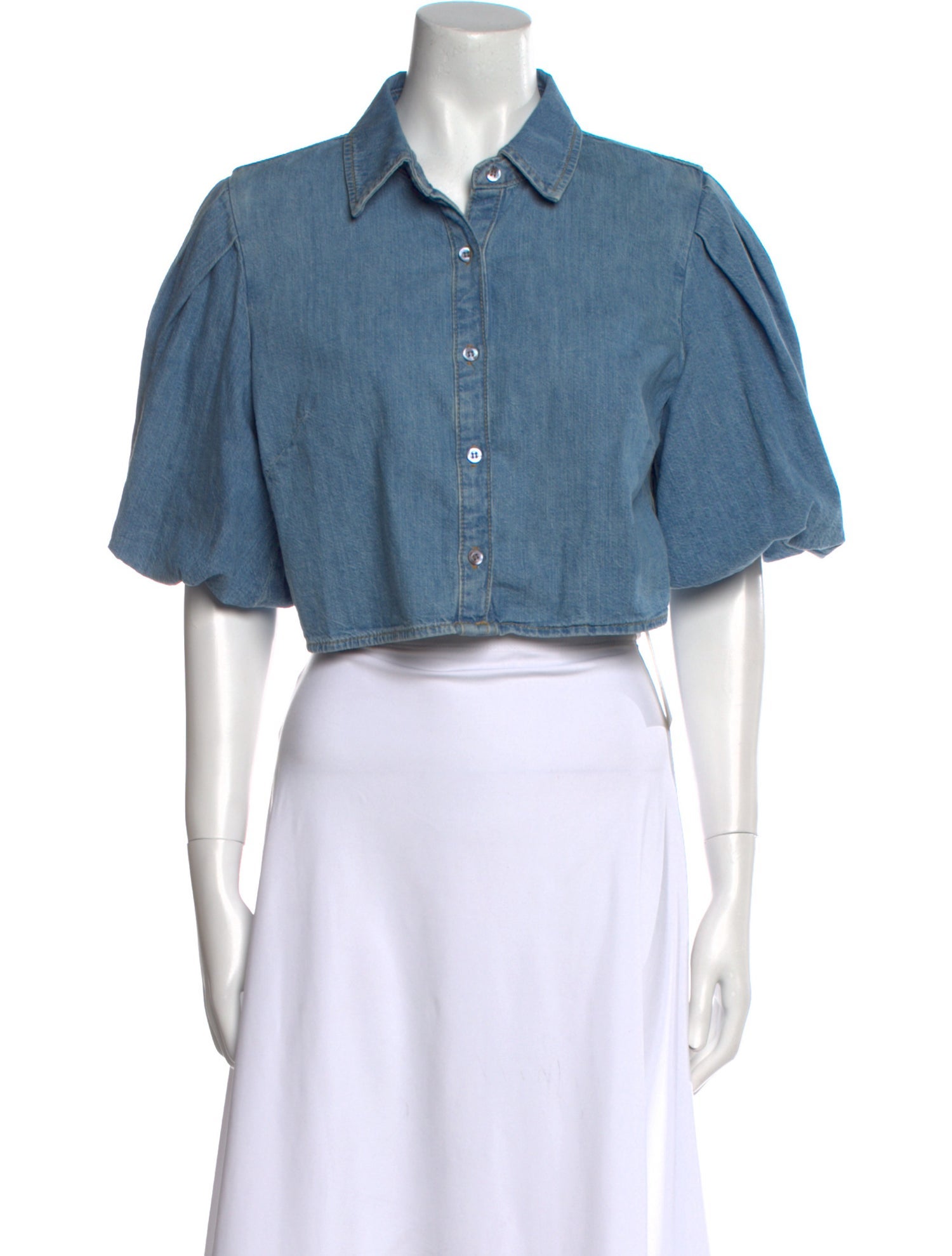 Jonathan Simkhai Short Sleeve Crop Top