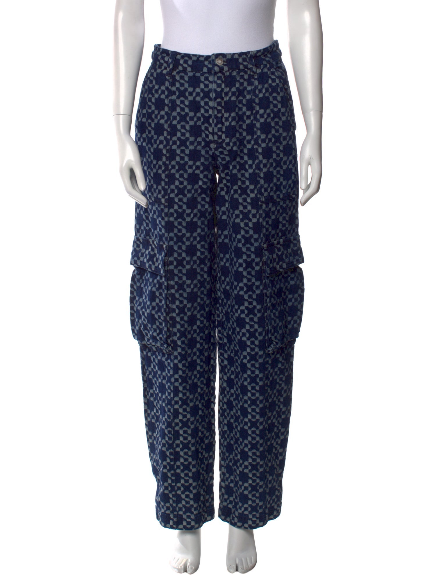 Jonathan Simkhai Floral Print Straight Leg Pants