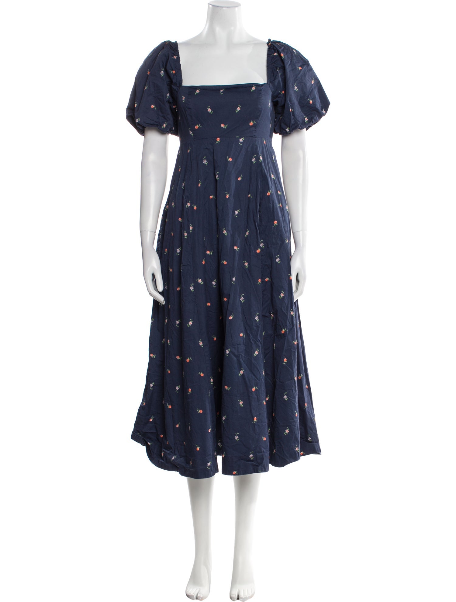 Hill House Home Floral Print Midi Length Dress