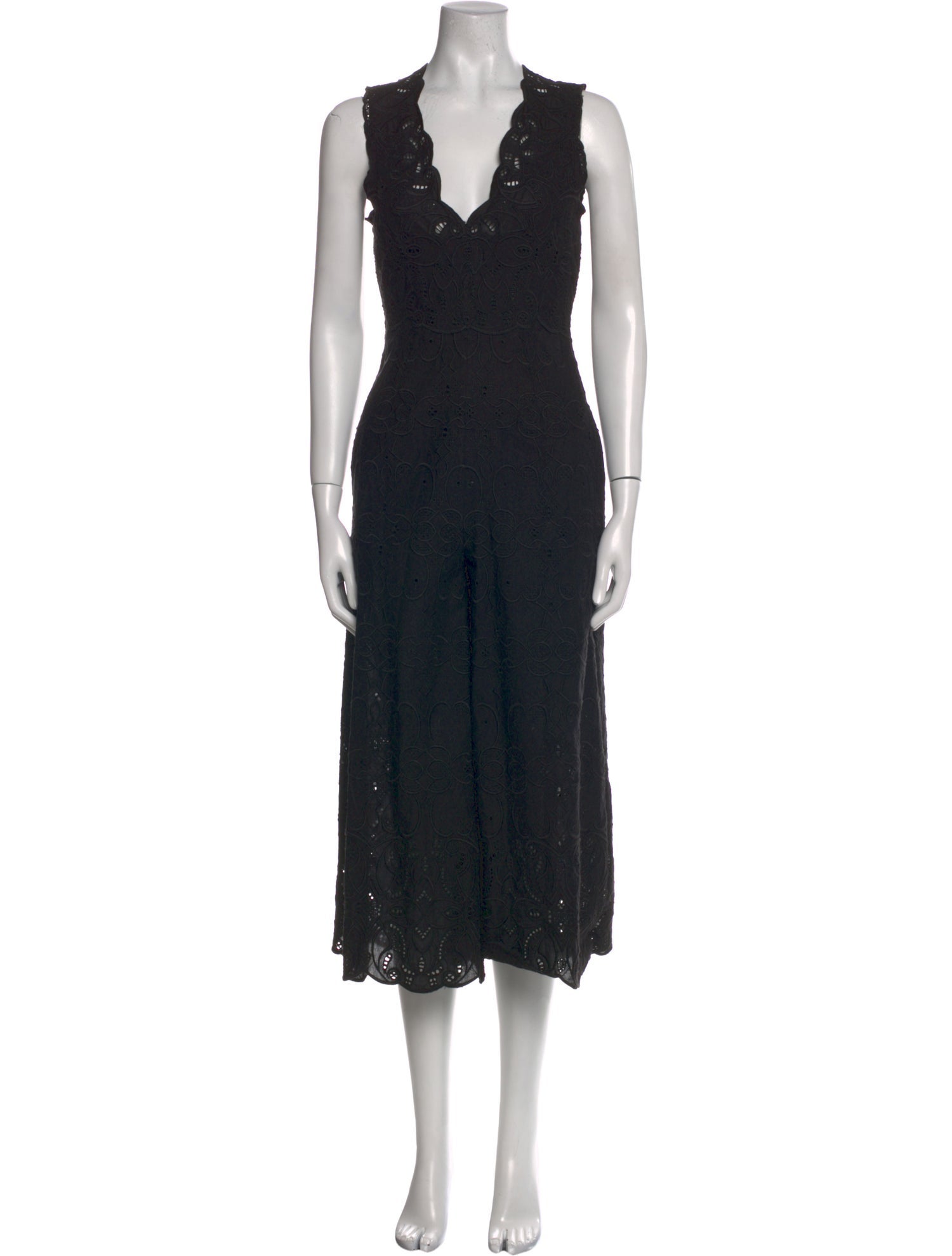 Jonathan Simkhai V-Neck Midi Length Dress