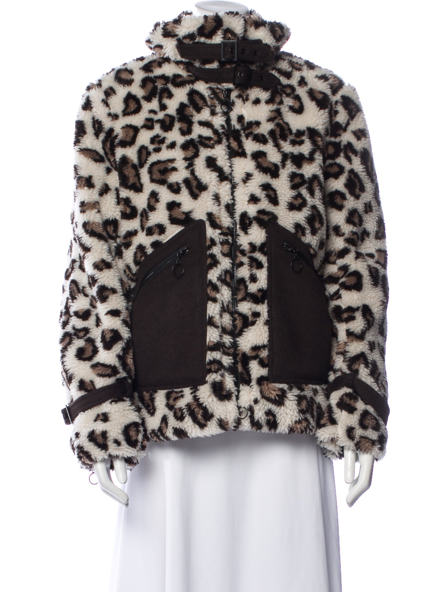 Jonathan Simkhai Animal Print Faux Fur Jacket