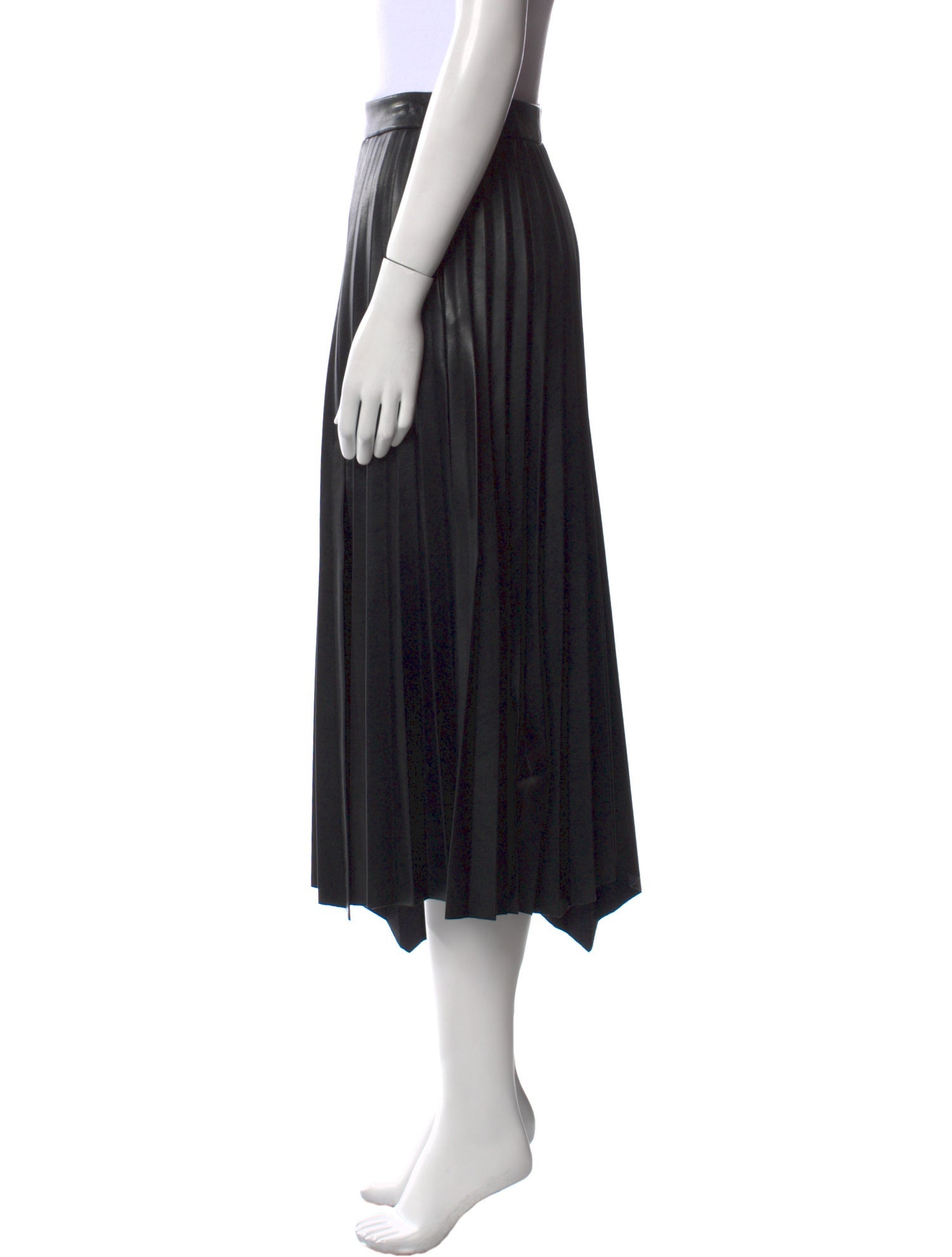 Jonathan Simkhai Pleated Accents Midi Length Skirt