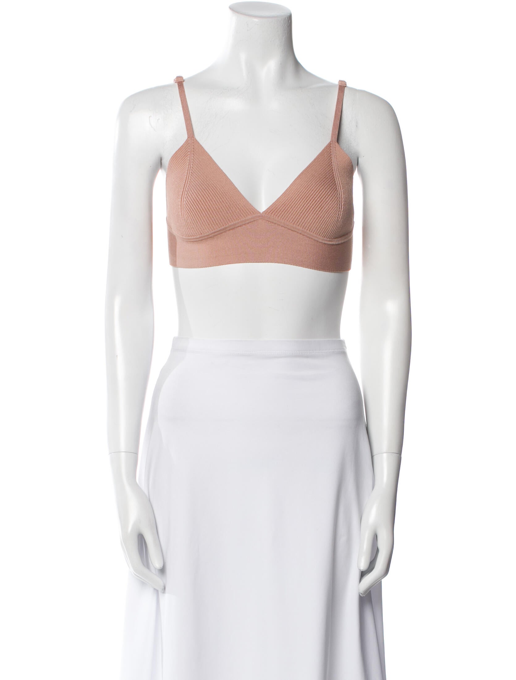 Jonathan Simkhai V-Neck Sleeveless Crop Top