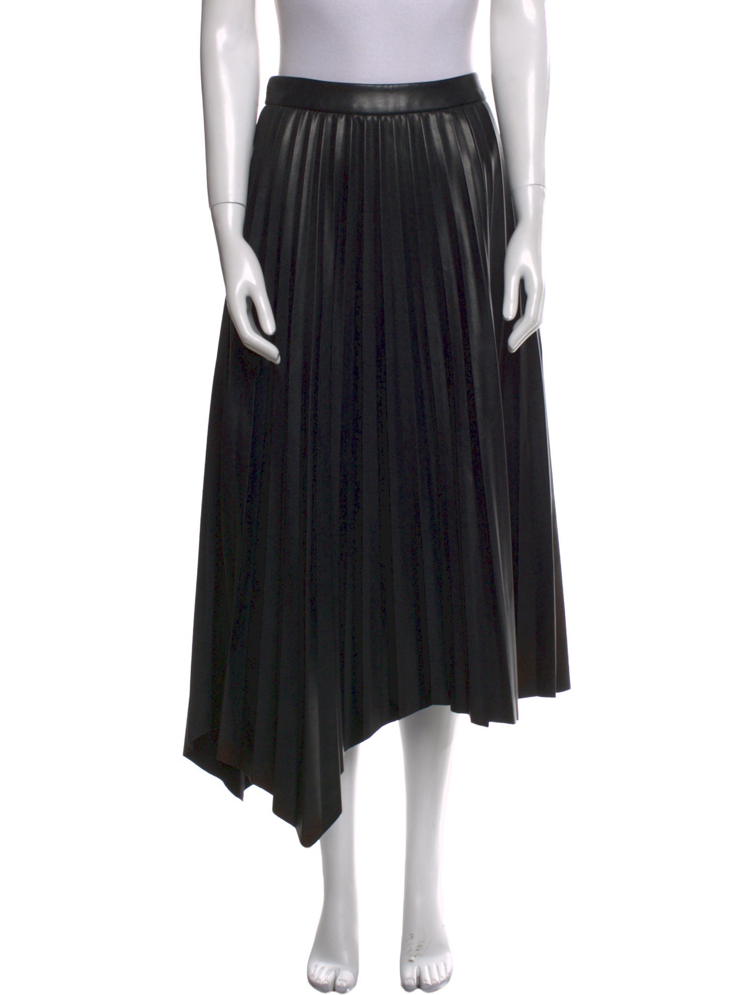 Jonathan Simkhai Pleated Accents Midi Length Skirt