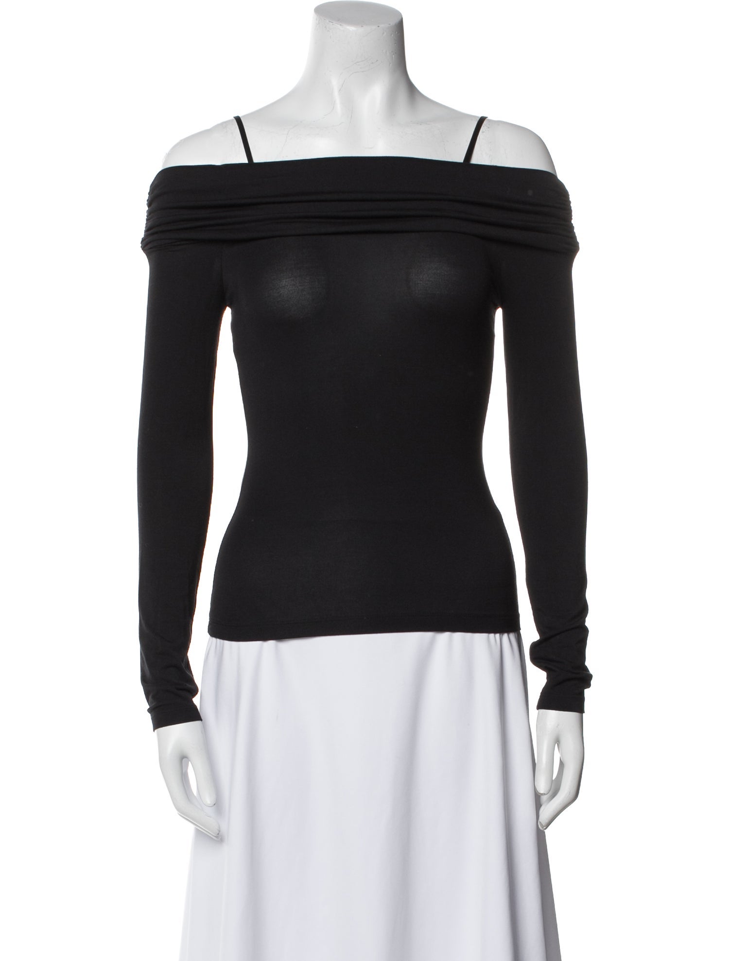 Jonathan Simkhai Off-The-Shoulder Long Sleeve Top