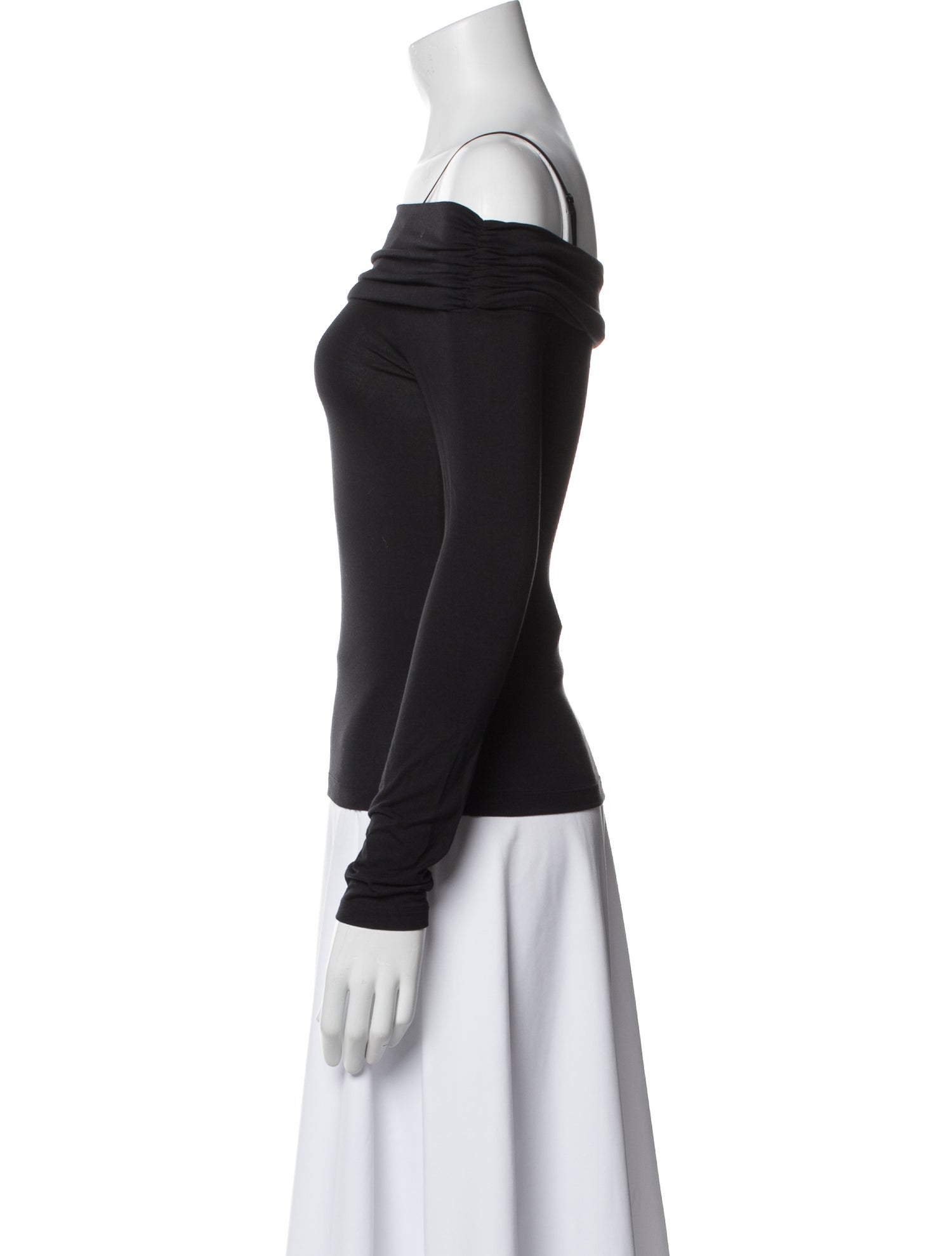 Jonathan Simkhai Off-The-Shoulder Long Sleeve Top