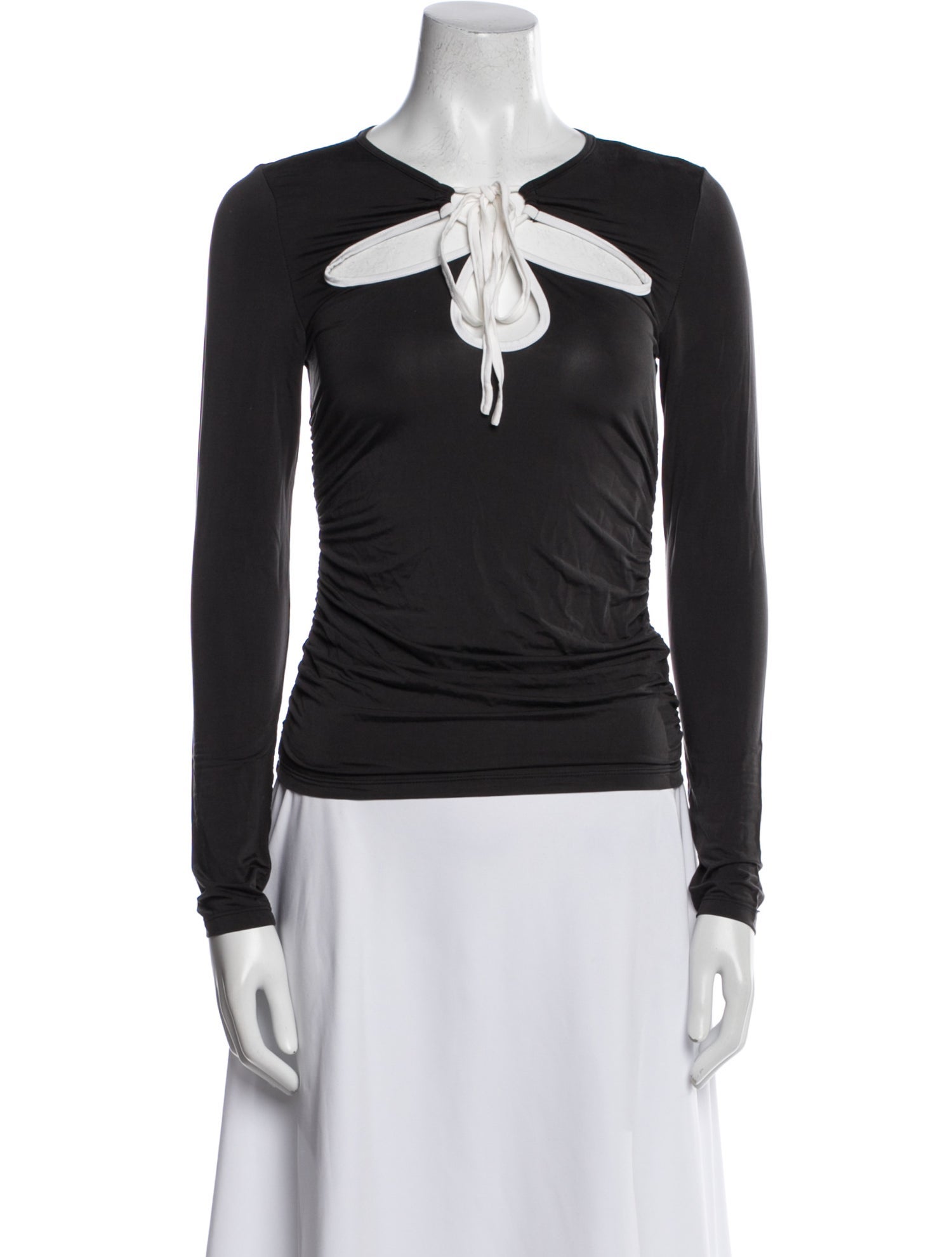 Jonathan Simkhai V-Neck Long Sleeve Top w/ Tags